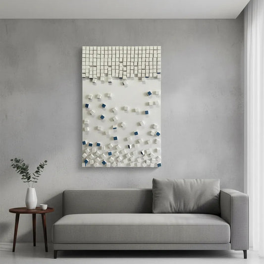 Cuadro Abstracto Con Relieve 3D