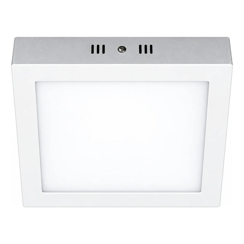 Plafón Panel Led Cuadrado Blanco Frío 18w