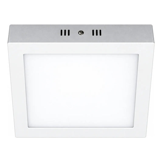 Plafón Panel Led Cuadrado Blanco Frío 18w