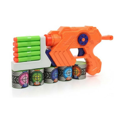 Pistola Lanza Dardos Mega Power Naranja