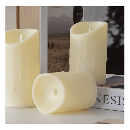 Vela Led Efecto Cebo Blanco Cálido X12 11cm