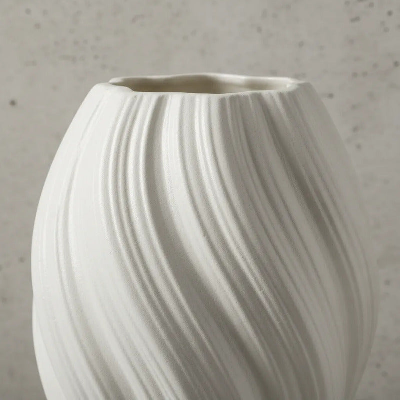 Florero De Plástico Diseño Espiral