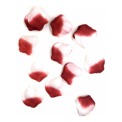 Pétalos De Rosa Blanco Y Rojo X144