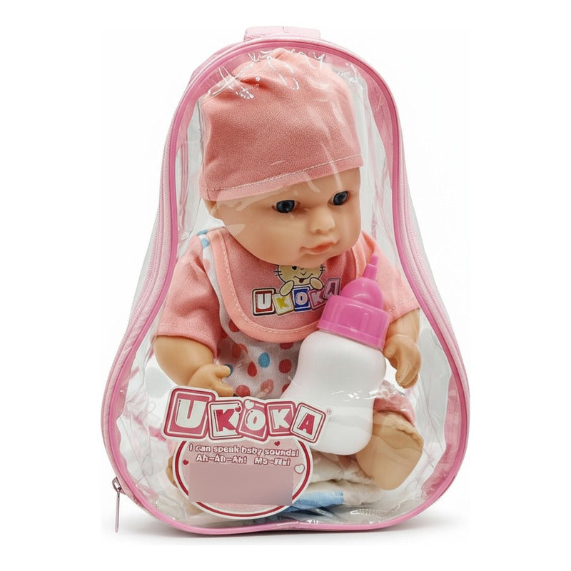 Bebote Con Biberón En Mochila 20cm