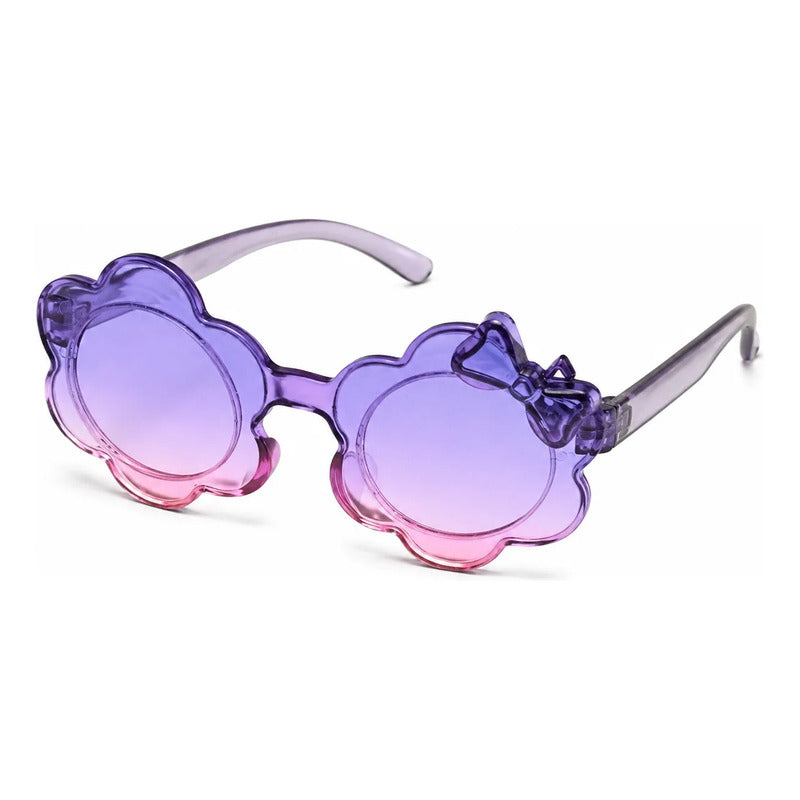 Lente Flor Con Broche Degradé