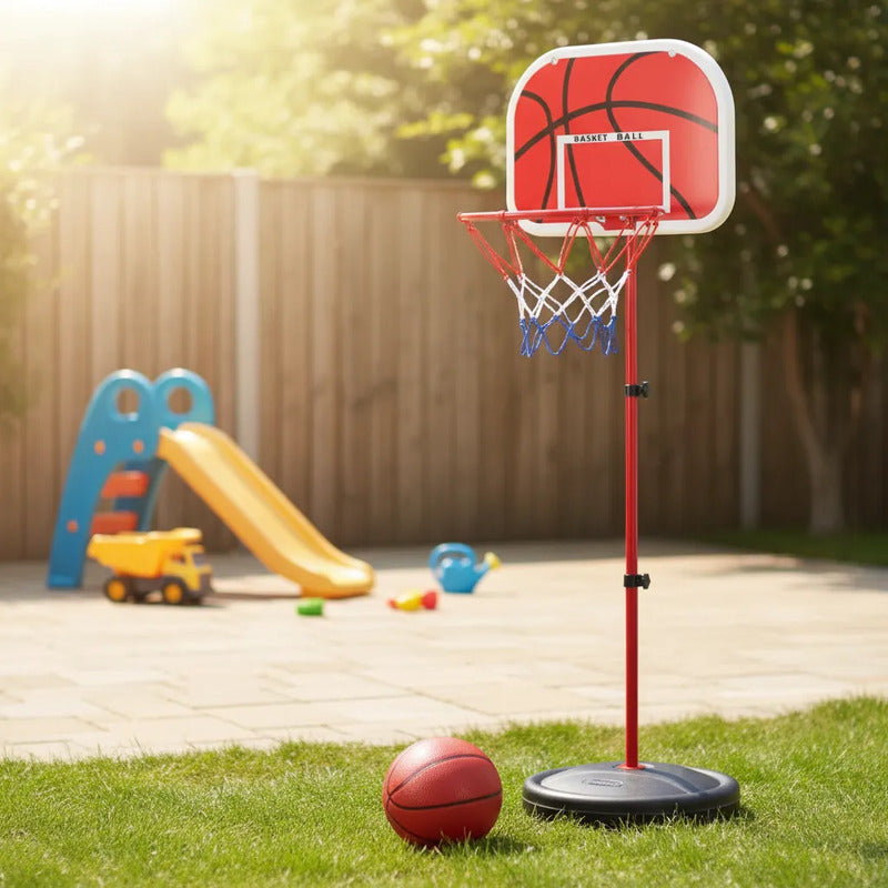 Aro De Básquet Con Soporte Para Niños 153 Cm + Pelota