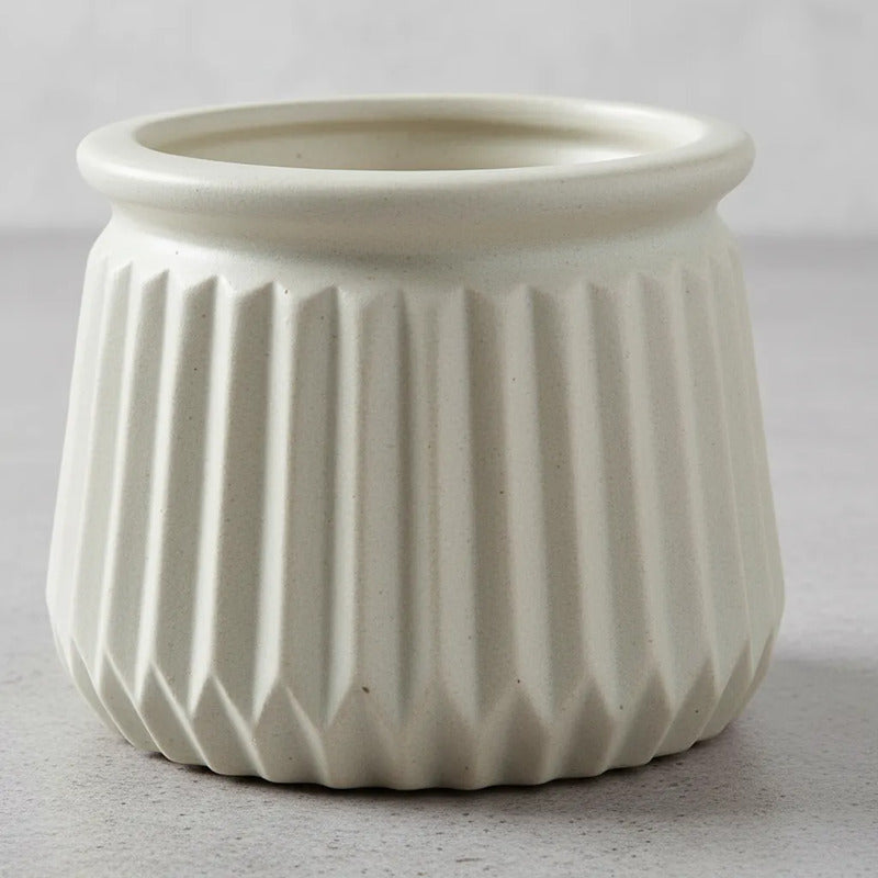 Maceta Cerámica Con Cuello 8,5 cm