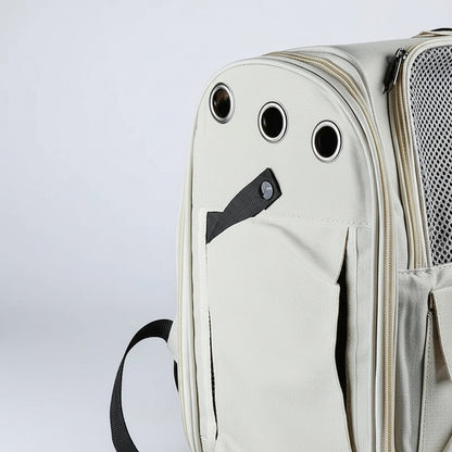 Mochila Transportadora Para Mascota Con Bolsillos 35 X 36 cm