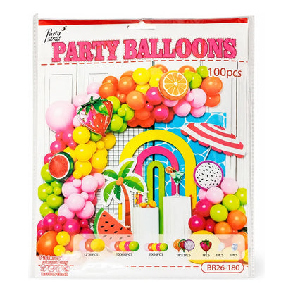Kit Arco De Globos Frutas