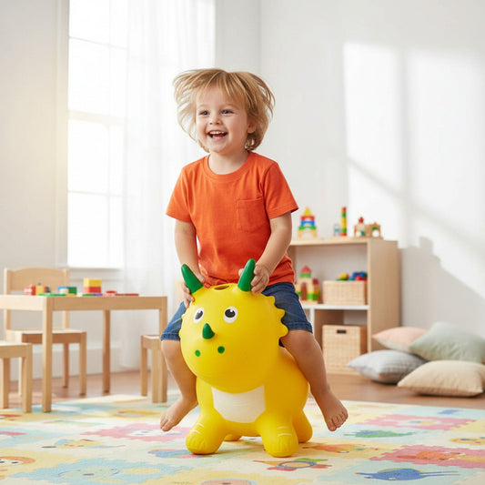 Dino Saltarín De Goma Inflable