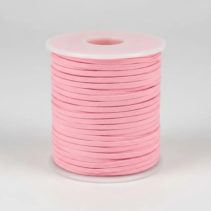 Rollo Cordón Hilo Gamuza Rosa