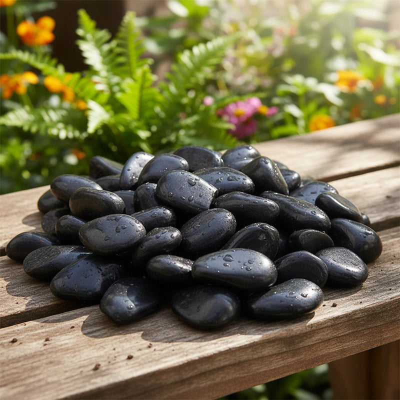 Piedras Lisas Negras 800g