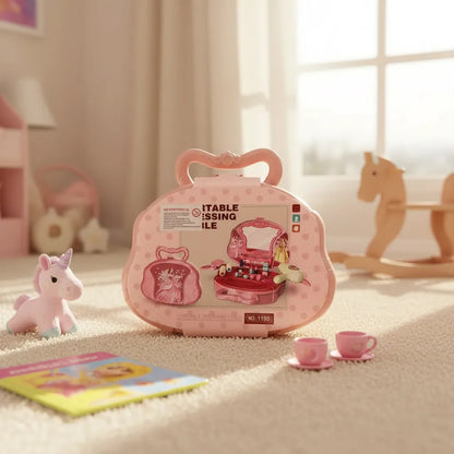 Valija Belleza Rosa Con Accesorios