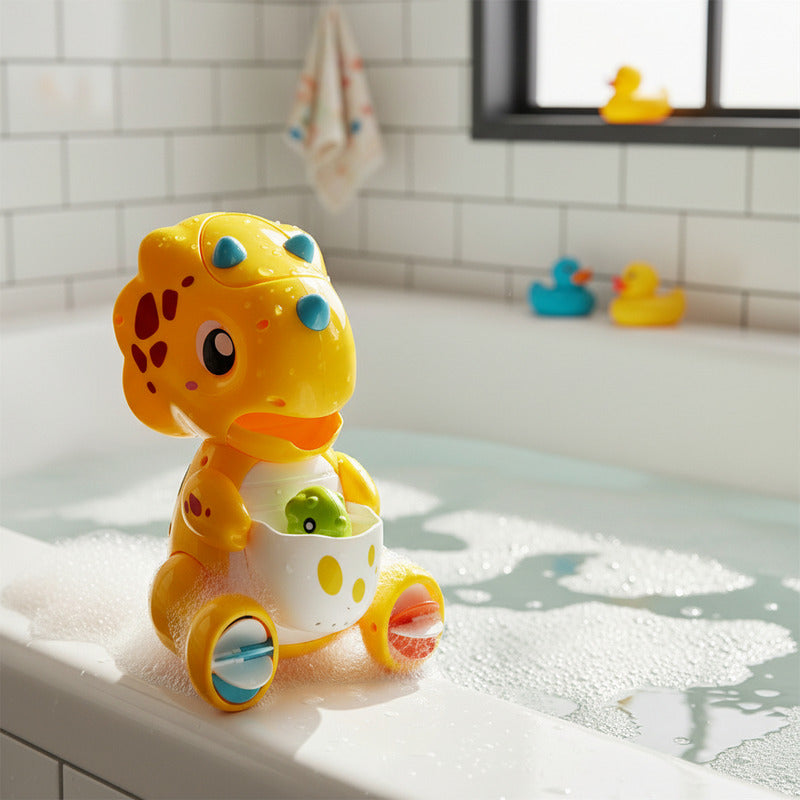 Dinosaurio Lanza Agua Para Baño Con Ventosa