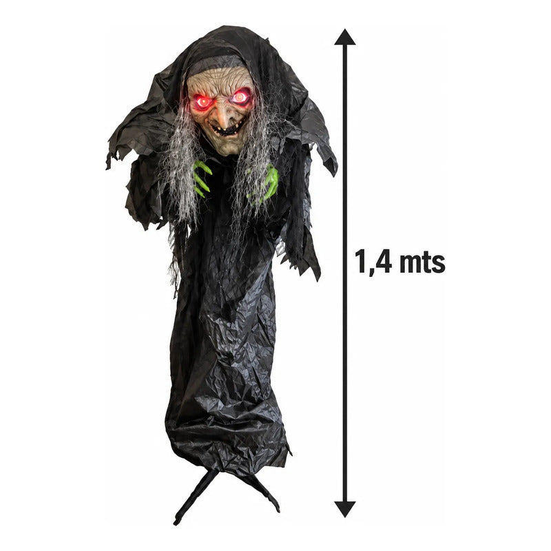 Bruja Gigante con Luz, Sonido y Movimiento