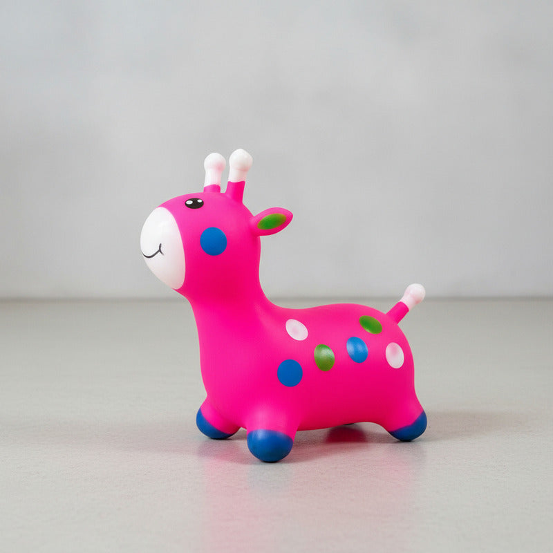 Jirafa Saltarín De Goma Inflable 65 X 54 cm