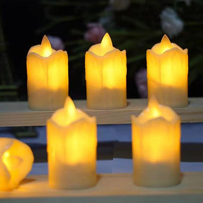 Vela Led A Pila Efecto Cebo 5cm X24