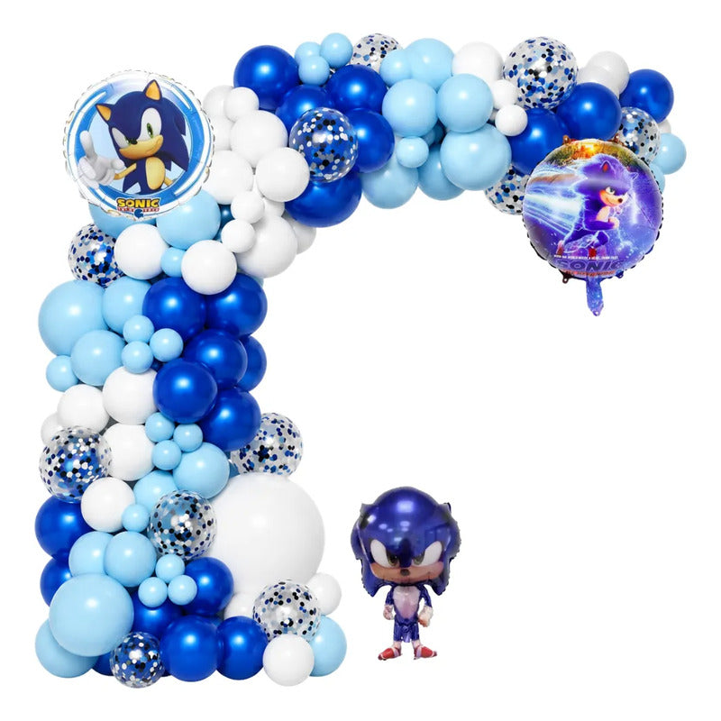 Kit Arco De Globos Sonic