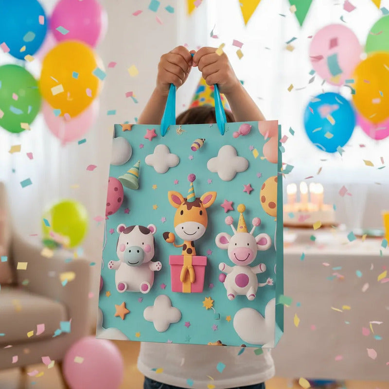 Bolsa De Regalo Grande Diseño 3D