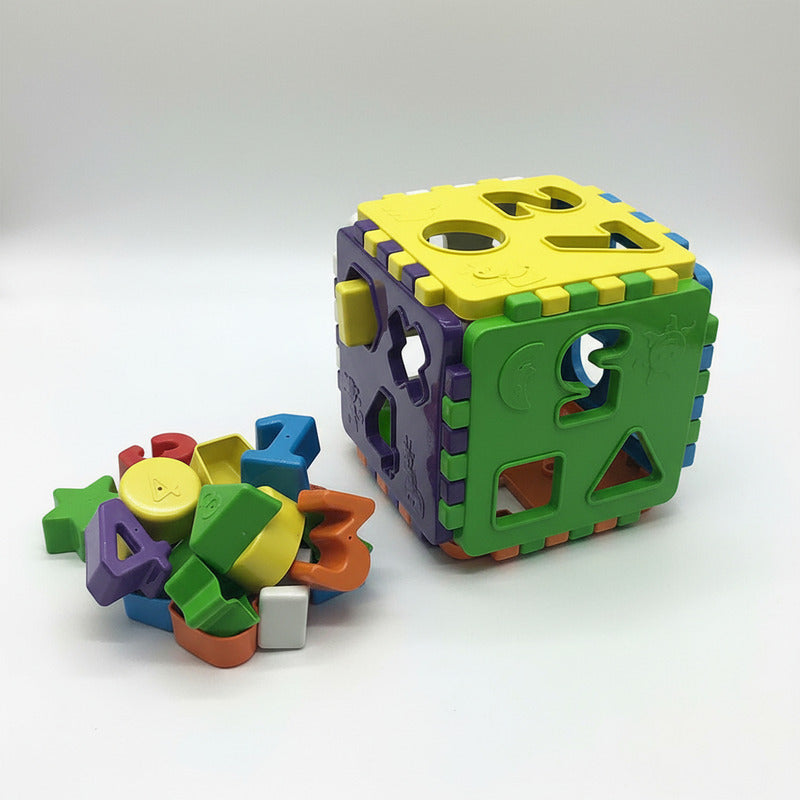 Cubo Para Encastre Con Figuras 14 X 14 cm