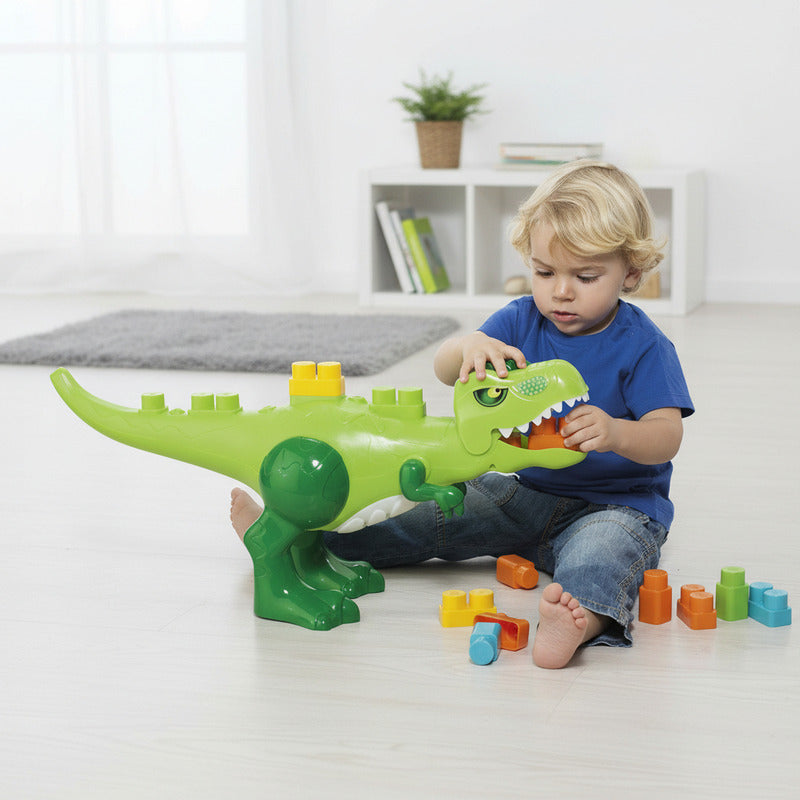 Dinosaurio Con Bloques Para Encastre