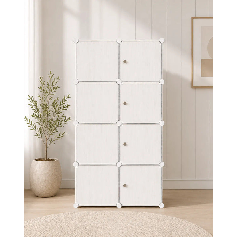 Mueble Texturizado Multifunción De 8 Módulos