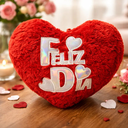 Peluche Corazón Feliz Dia