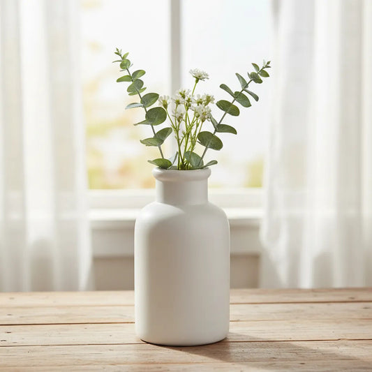 Florero De Cerámica Tipo Botella