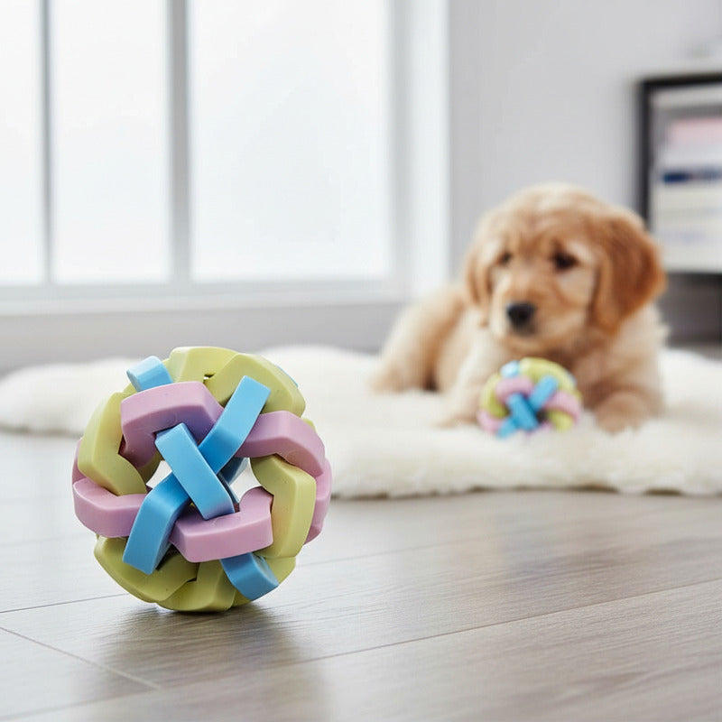 Pelota De Silicona Para Mascotas 9 cm