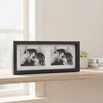 Portarretrato Rectangular Con Palillos 19 X 43 cm