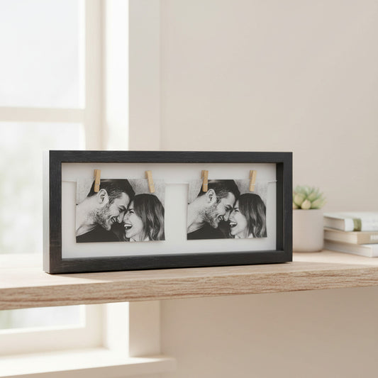 Portarretrato Rectangular Con Palillos 19 X 43 cm