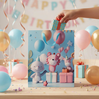 Bolsa De Regalo Grande Diseño Infantil 3D