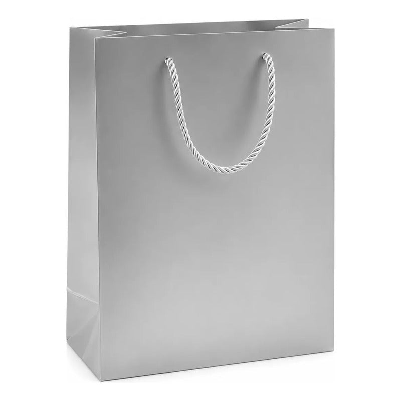 Bolsa De Regalo Lisa Plateado