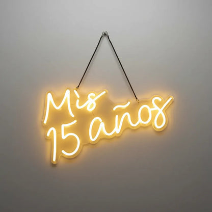 Cartel Luminoso Neón Led Mis 15 Años