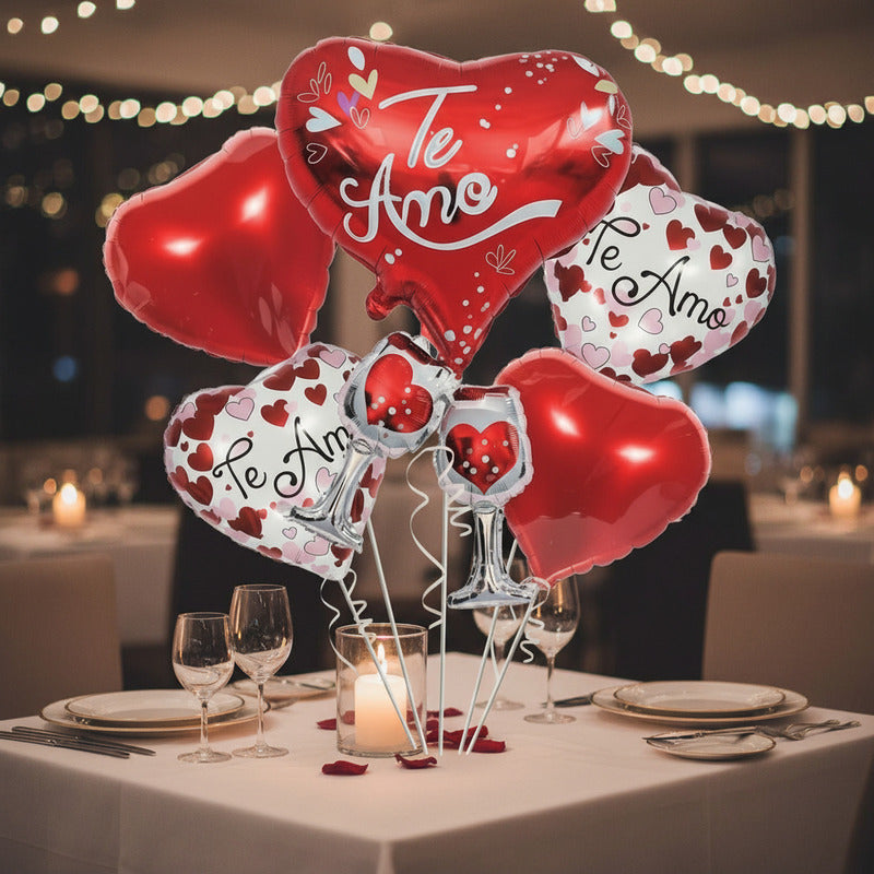 Set De Globos Te Amo
