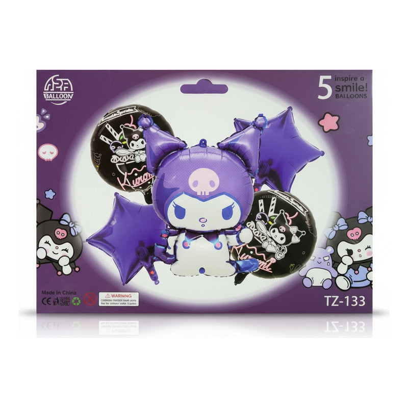 Set De Globos Kuromi X5