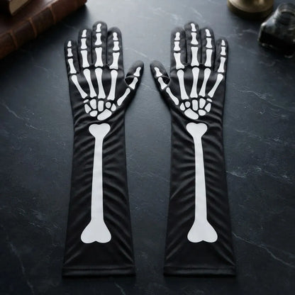 Guantes Largos Calavera