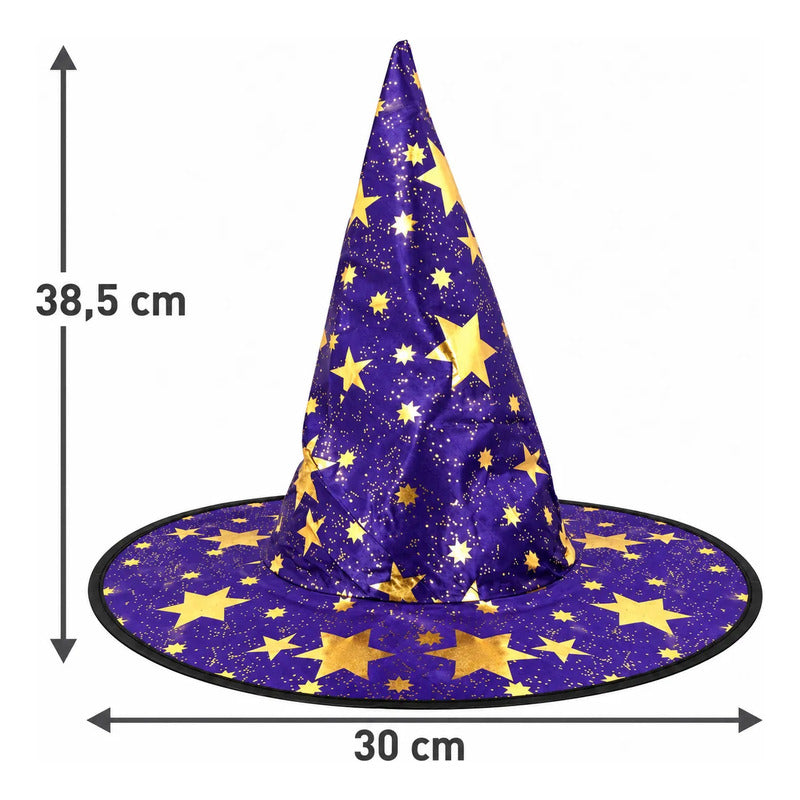 Sombrero De Bruja Estrellas