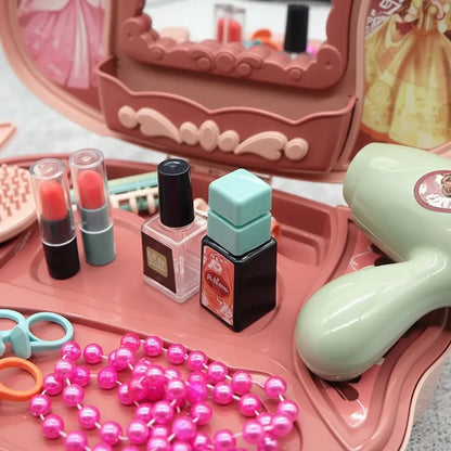 Valija Belleza Rosa Con Accesorios