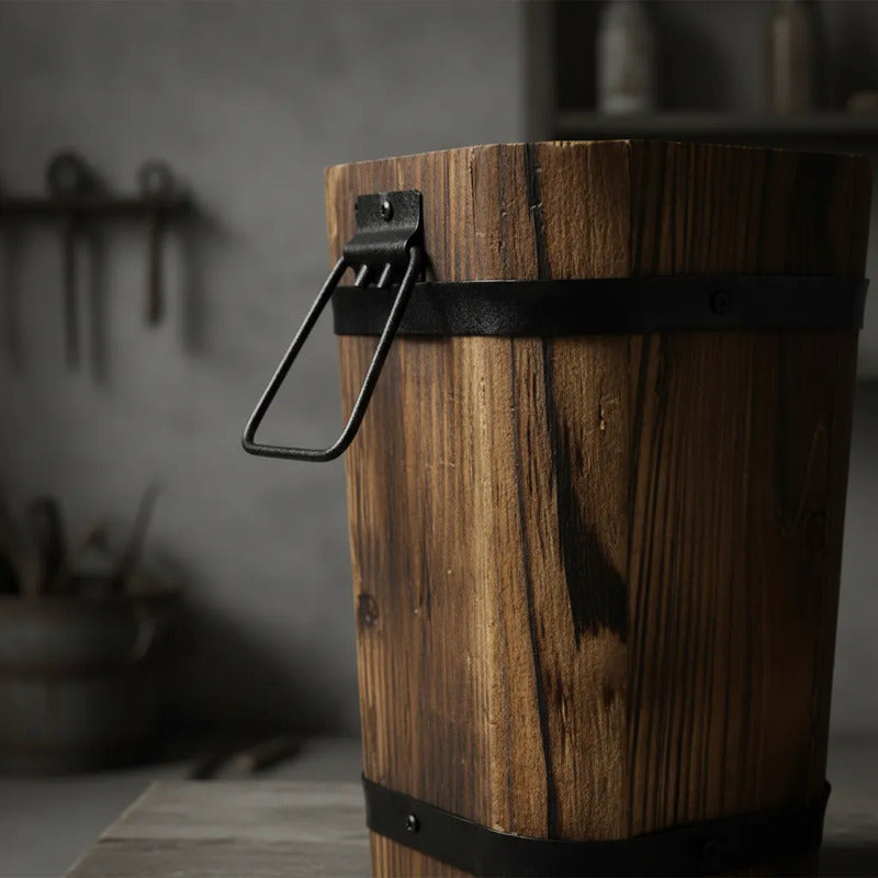 Maceta Cuadrada De Madera 21 cm