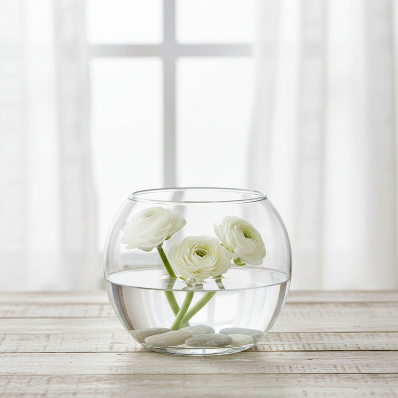 Florero Pecera Vidrio 6 X 6 cm