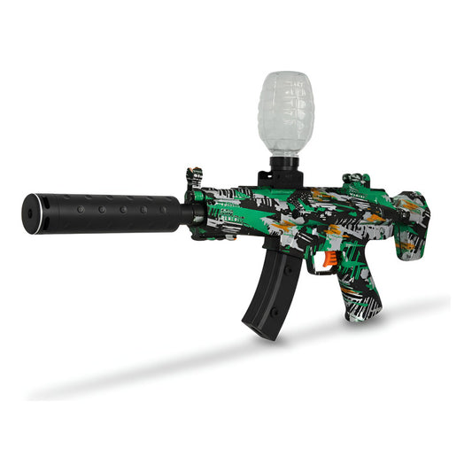 Arma Mp5 Lanza Biogel Con Luz