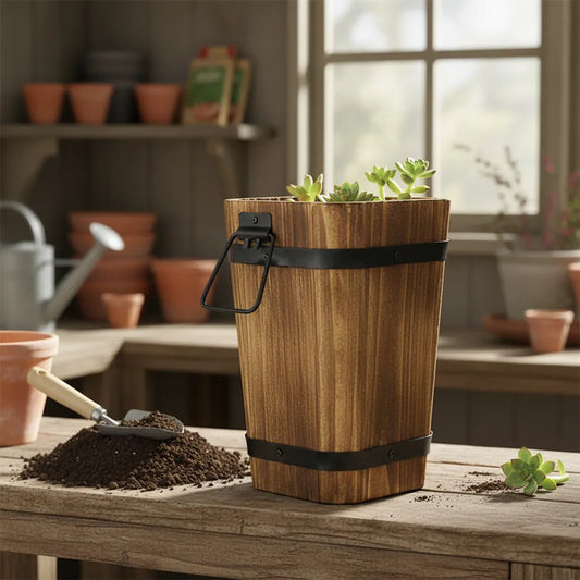 Maceta Cuadrada De Madera