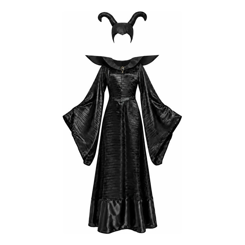 Disfraz Maléfica Vestido y Cuernos Adulto