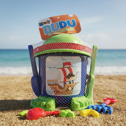 Balde Para Playa Con Accesorios 23 X 22 cm