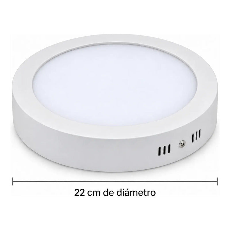 Plafón Led Circular Blanco Frío 18w