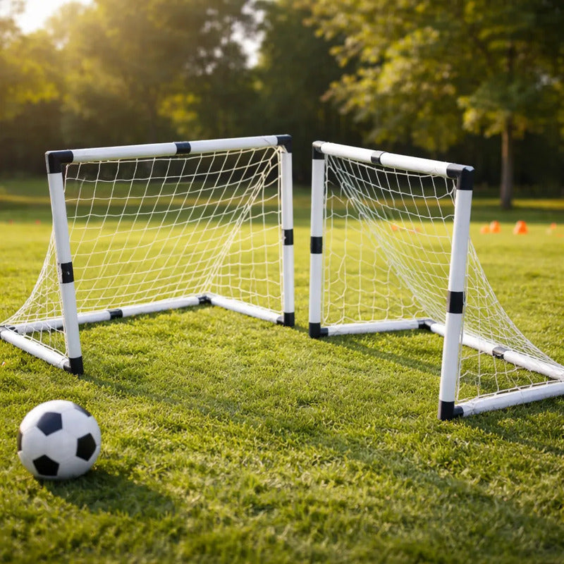 Set De Futbol 2 Arcos, Redes Y Pelota