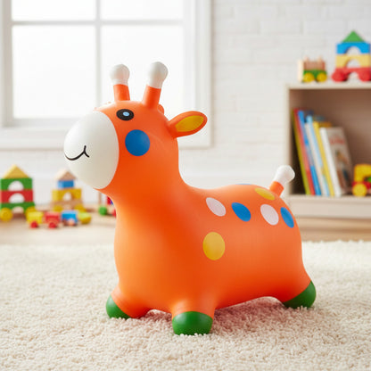 Jirafa Saltarín  De Goma Inflable 65 X 54 cm