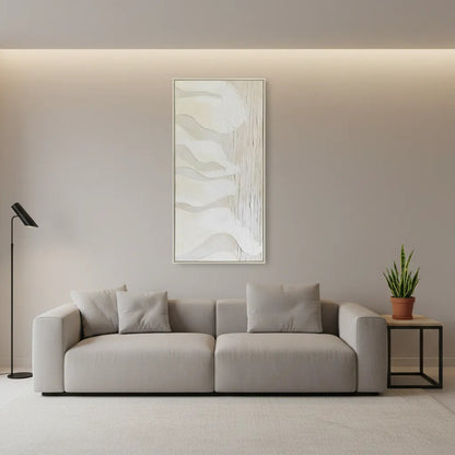 Cuadro Minimalista Contemporáneo Con Ondas