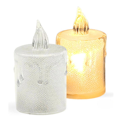 Vela Led Blanco Cálido Transparente 6,5 cm